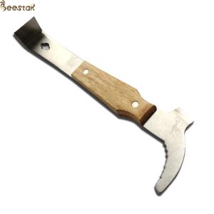 Quality High Quality Durable Stainless Steel Beekeeping Hive Tools With Wooden Handle for beehive wholesale
