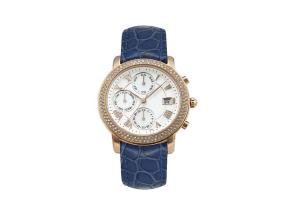 Quality White Dial Ladies Leather Strap Watches , Stainless Steel Crown Ladies Dress Watch wholesale