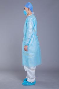 Quality Unisex AAMI Level 2 18g PP Disposable Isolation Gown wholesale