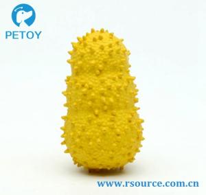 Quality Teeth cleaning Spiky Squeaky rubber latex toy for dogs wholesale
