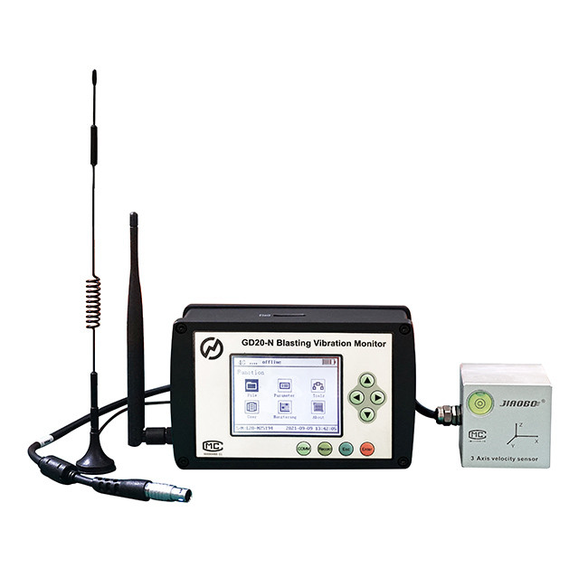 Wireless Blasting Vibration Measuring Instrument With 3 Channels