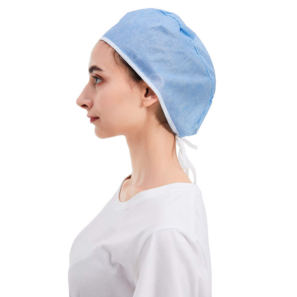 SMS Medical Non Woven Disposable Cap Blue 64x13cm