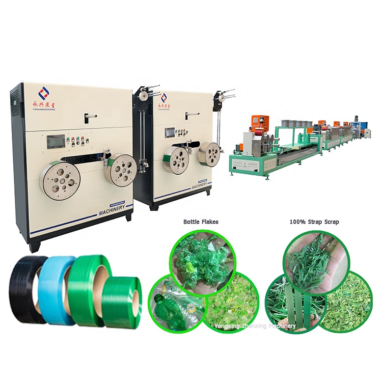 Polyester Polyethylene Terephthalate Plastic PET Strapping Roll Manufacturing Machine
