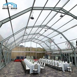 Quality Transparent Polygon Tent , Removable Banquet Tent Polyester Textile wholesale