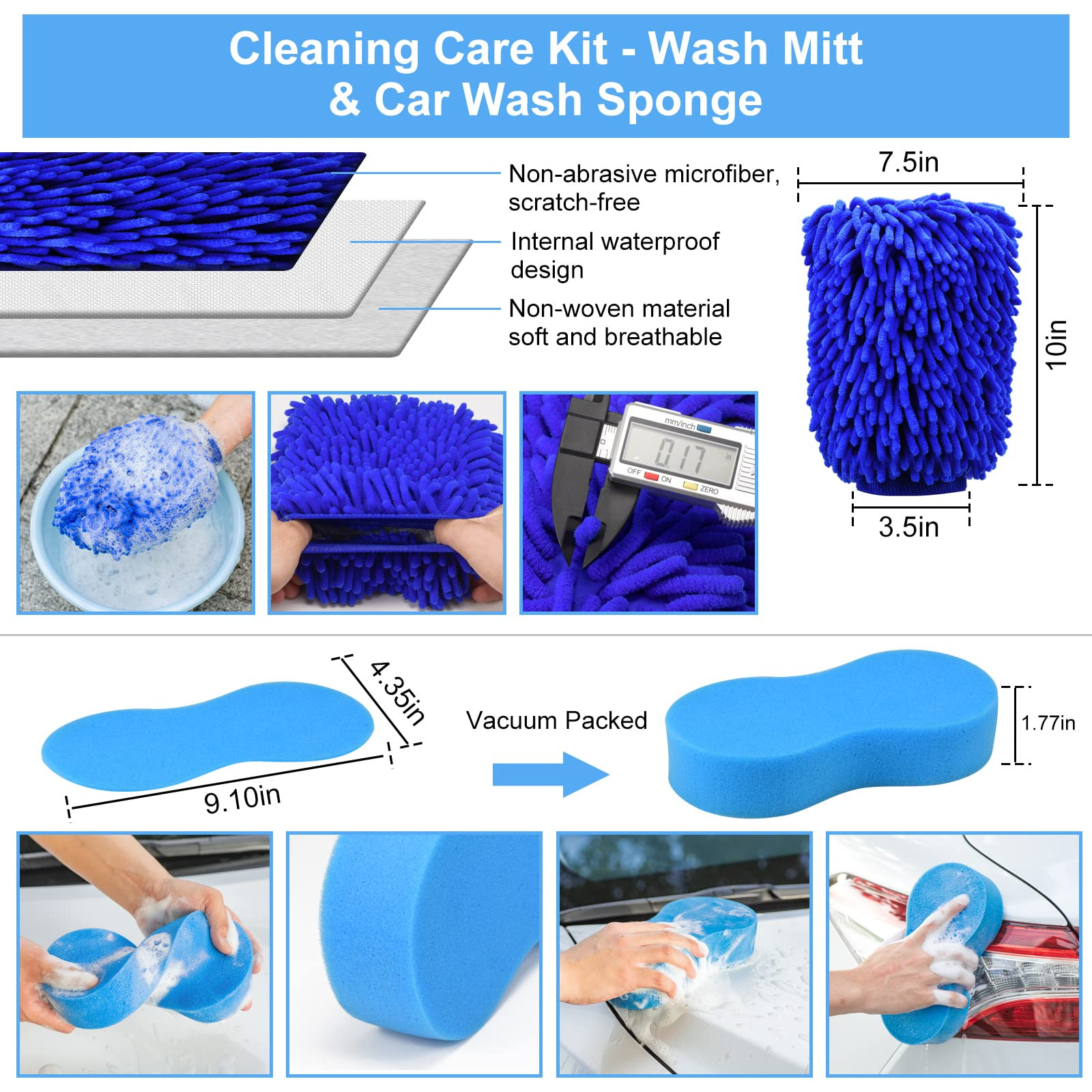 Hot Sell 23Pcs Car Detailing Brush Set With Carry Bag All Purpose Clean For Cleaning Interior, Exterior