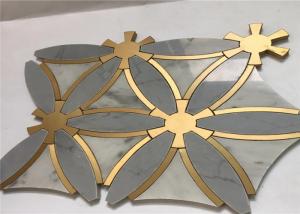 Quality Special Design Marble Stone Metal Mosaic Tile Regular Interior Wall Tile wholesale
