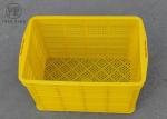 Shallow Draining Non Collapsible Vented Plastic Crate 520 * 360 * 320 Mm For