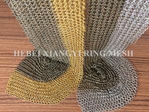 Quality Chain Mail Weave Ring Mesh Curtain Stainless Steel Ceiling Treatment Decoration wholesale