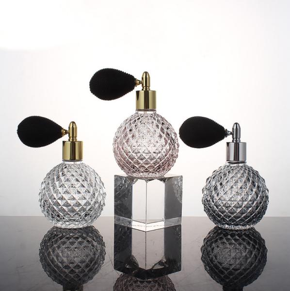 Glass Cosmetic Containers 100ml Vintage Style Air Bag Refillable Fine Spray
