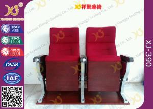 Quality Aluminum Alloy Base Legs Auditorium Theatre Seating With Ash Wood Veneer Finished wholesale