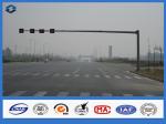 Reaching Long Arm Traffic Steel light Pole 6000mm - 7500mm Mounting Height