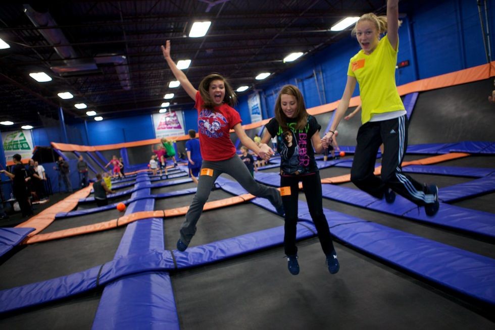 263M2 Relaxing Indoor Kids Commerical Trampoline Park for Sky Zone Spring Round Trampoline