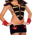 Naughty Toy Soldier Adult Halloween Costumes Tight Leather Cat Suit