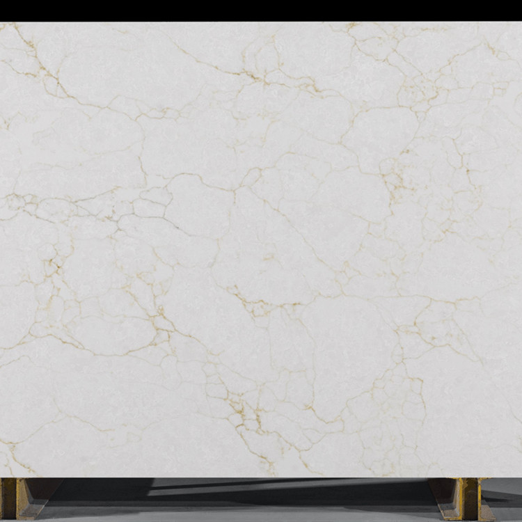 Calacatta White Quartz Countertops Slab Quartz Stone Slab 3200*1600mm For Counter Tops