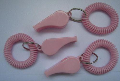 Stretchable Wrist Coil with Promotional Whistle Comb