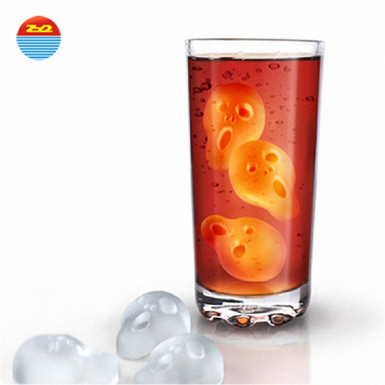 Novelty easy release scream shaped non plastic large wholesale make your own custom personalized silicone ice cube tray mold