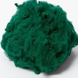 Quality Green Viscose Rayon Staple Fiber 3D Fineness For Spinning Weaving wholesale