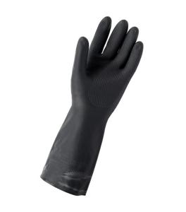 Quality 33Cm Neoprene Gloves Chemical Resistance Anti Leakage Black Neoprene Gloves wholesale
