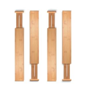 Quality Water Resistance Bamboo Drawer Dividers Set Of 6 For Kitchen Utensils wholesale