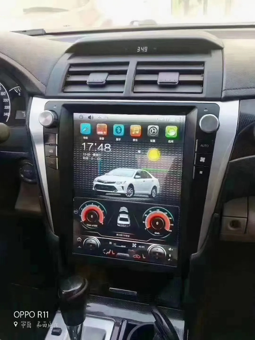 12.1In Touch Screen Navigation Headunit Car Radio Stereo For Toyota Camry 2012-2017
