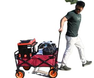 Quality Collapsible Fishing Cart Multipurpose Camp Wagon for Convenient Camping and Shopping wholesale