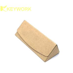 Quality Ultra Light Triangle Cardboard Optical Glasses Case Double Sided Buckle Carton wholesale