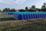 25Mx5M Outdoor PVC Tarpaulin Swimming Pool Metal Frame