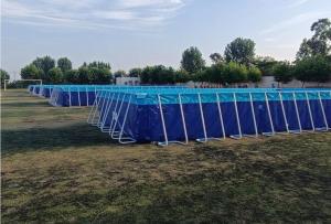 Quality 25Mx5M Outdoor PVC Tarpaulin Swimming Pool Metal Frame wholesale