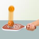 Pickleball Paddles Set with 4 Premium Wood Paddles, 4 Balls & Carry Bag. Cushion