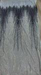 Luminescent White Wedding Lace Fabric Glamorous Glitz With Peacock Tail