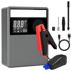 Quality 12000mAh Car Battery Jump Starters With Air Compressor Lightweight wholesale