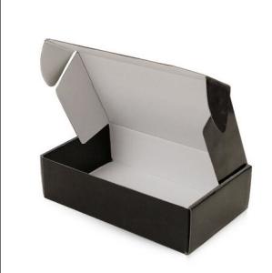 Quality Rectangle Black Cardboard Shipping Box Industrial Cardboard Boxes Multifunctional wholesale