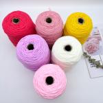 16S*2*8PLY 100% Acrylic Chenille Yarn Tufting Yarn Cone For Hand Knitting And
