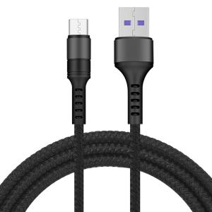 Quality OEM 9 Volt 5 A Nylon Braided Usb C Cable , Nylon Data Cable For Android wholesale