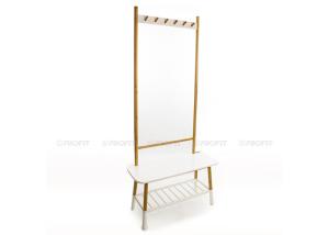 Quality 6 Hooks Coat Rack With Shoe Bench wholesale