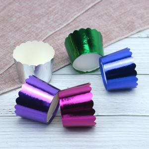 Quality Food Grade Sustainable Aluminum Foil Cupcake Baking Cups , Sustainable Paper Muffin Liners wholesale