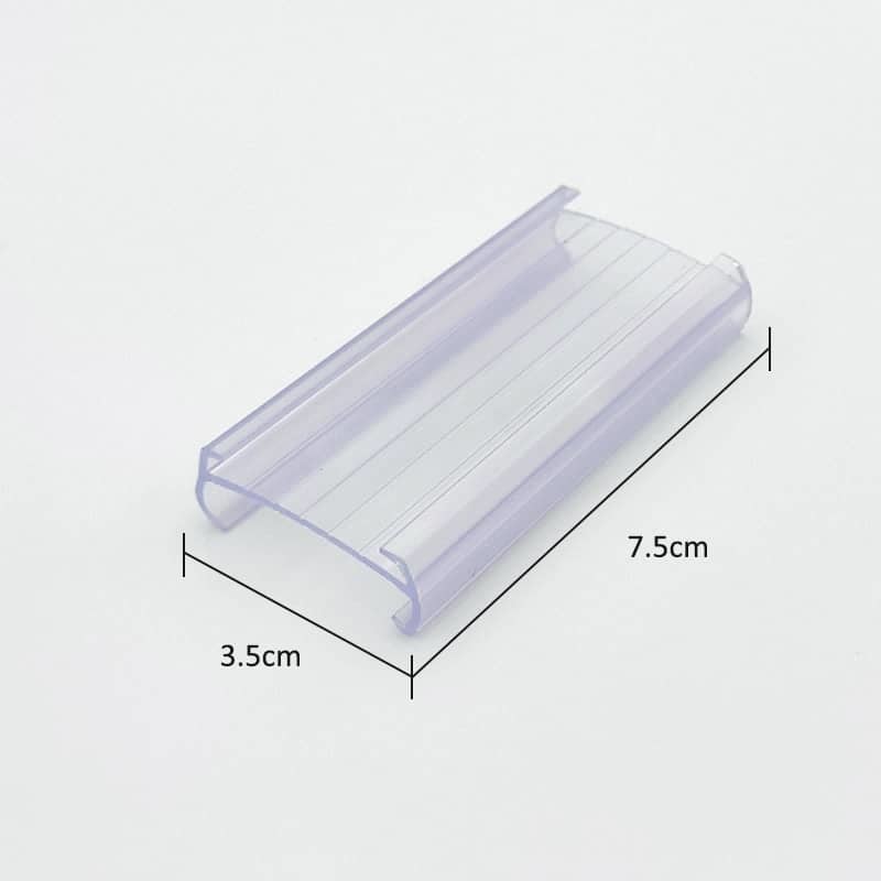 Supermarket Label Holder 3.5*7.5cm Plastic Shelf Label Holder Writable