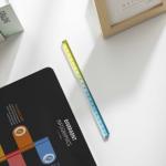 School Creative Stationery Gradient Color Acrylic Transparent Cubic Ruler