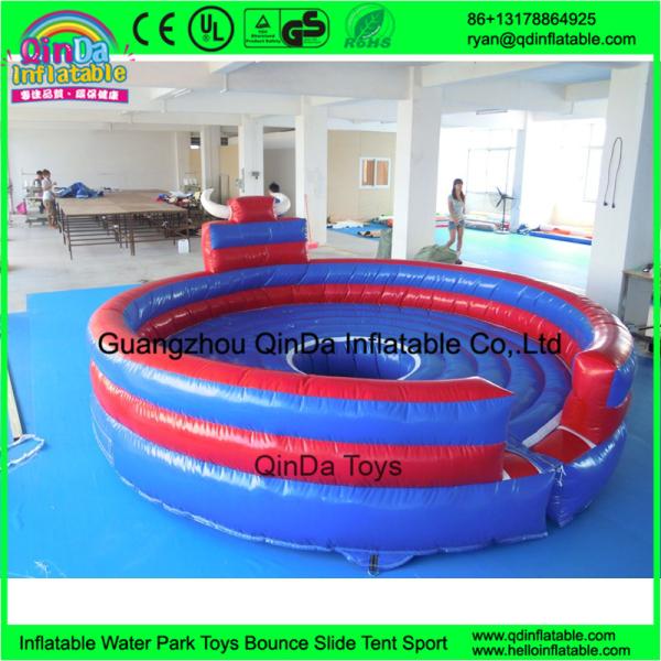 Cheap price outdoor playground kids games inflatable chanical bull ride for sale