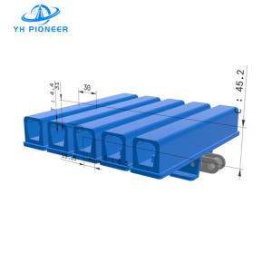 Quality Carbon Steel Conveyor Chain Plate With EPDM Clamps For Bottle Elevation And Turning wholesale