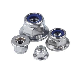 Quality Flange Stainless Steel Nyloc Nuts M4 M5 M6 M8 M10 DIN6926 wholesale