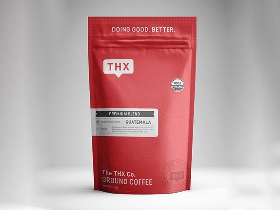 140Mic MOPP AL PE Coffee Packing Bags Flat Bottom High Barrier