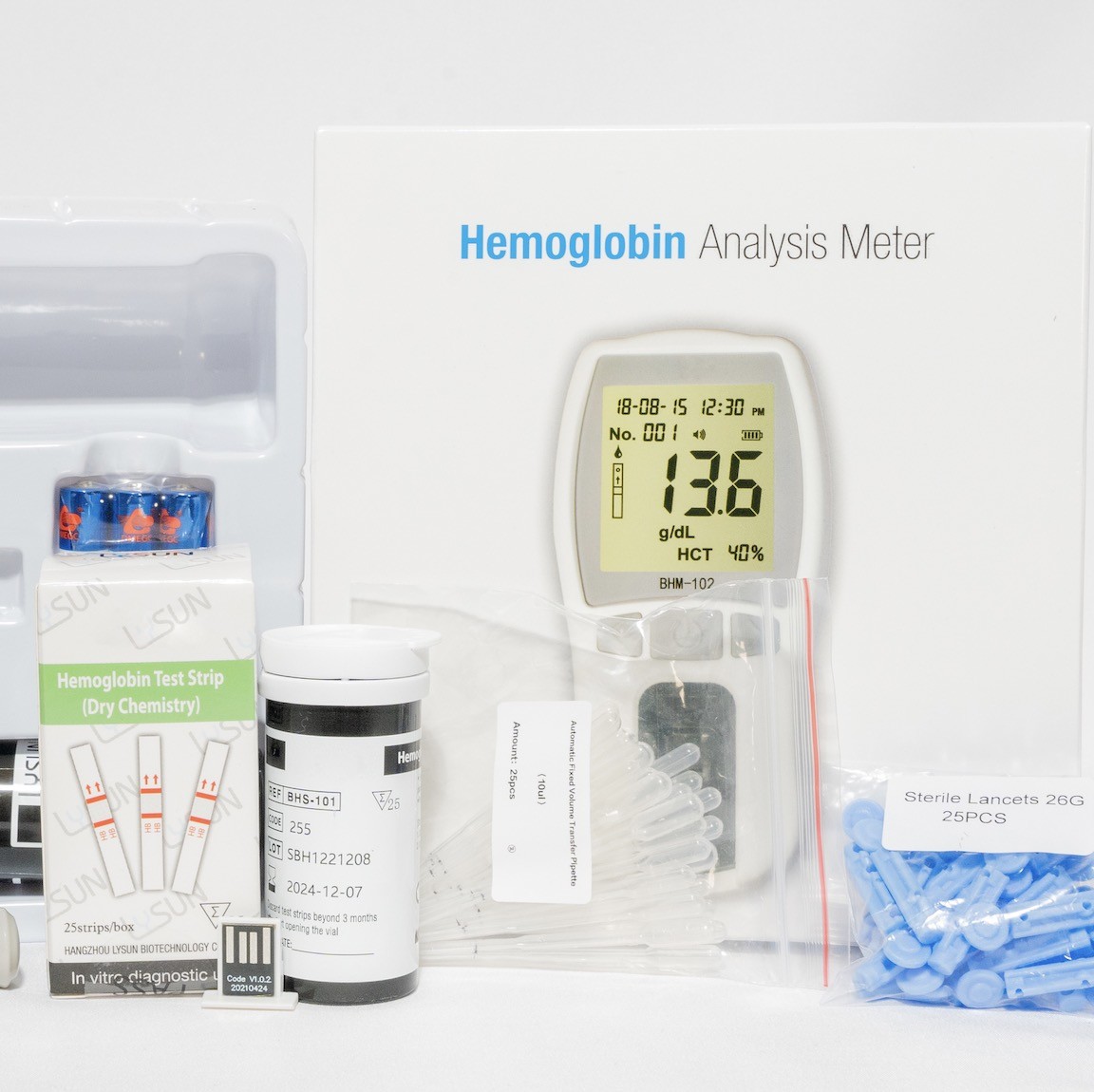 High Precision BHM-101 Hemoglobin Tester HCT Analyzer Test For Medical Use