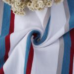 Knitted Striped Cotton Fabric Double Yarn For Long Sleeve Clothes