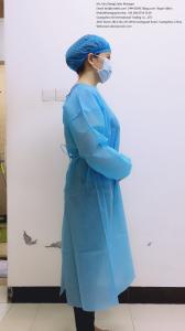 Quality edical Supply Disposable SterileSMS Long Sleeve Hospital Surgical Gown wholesale