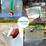white TPU Sturdy Flexible Water Container With Spigot 10L