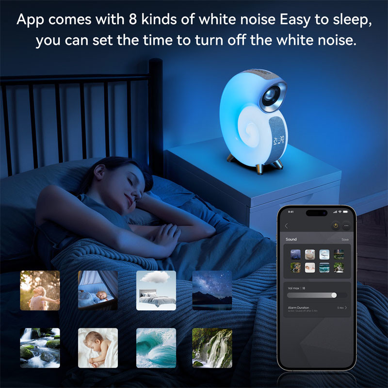 G Lamp Conch Music Lamp Revitalize Your Space with G Audio Lighting White Grey Illumination APP Control