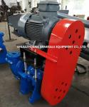 3 / 2 C r Rubber Lined Slurry Pumps Siemens Electric Motor Connected By Belts &