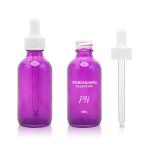 60ml Purple Boston Glass Bottles 2oz Massage Essential Oil Skin Care Serum