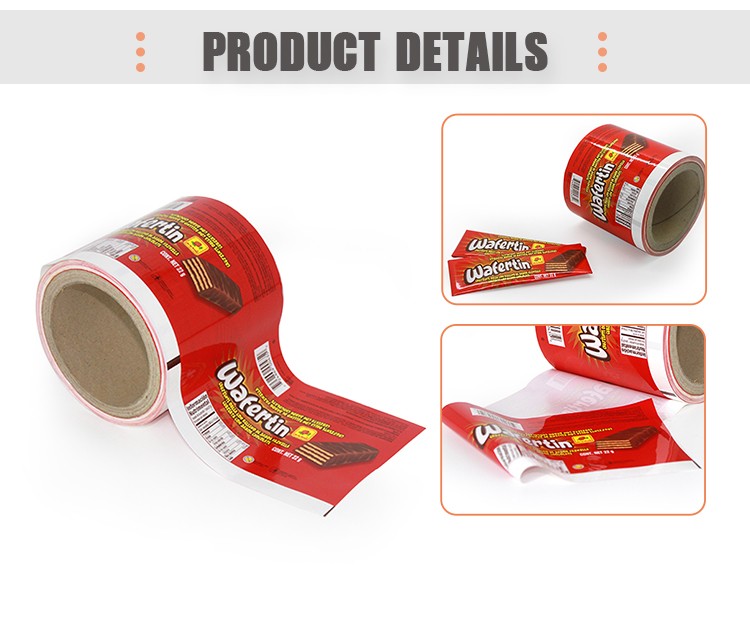AL NY 1000g Chocolate Packing Bag Gel Energy 30M Laminating Rolls Self Adhesive